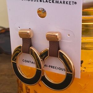 COPY - 🏇NWT! Leather Hoop Earrings